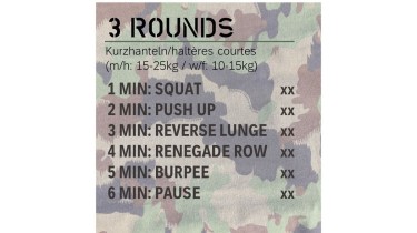 Full body workout: 3 rounds