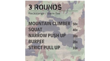 Full body workout: 3 rounds