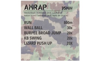 Allenamento completo del corpo: AMRAP 35min