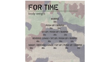 Allenamento completo del corpo: 5 rounds - body weight