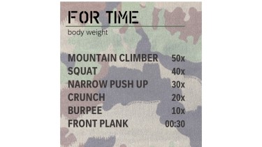 Training Ganzkörper: 3 rounds - body weight