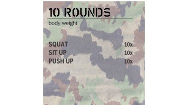 Allenamento completo del corpo: 10 rounds - body weight