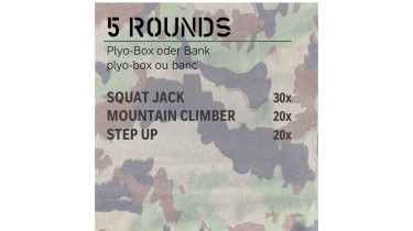 Entraînement du bas et milieu du corps: 5 rounds
