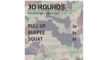 Full body workout: 30 rounds