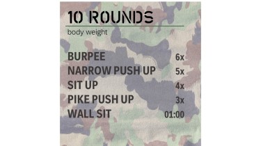 Allenamento completo del corpo: 10 rounds