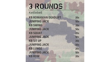 Allenamento completo del corpo: 3 rounds
